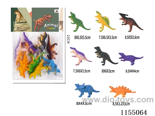 4’ Dinosaurs 8pcs