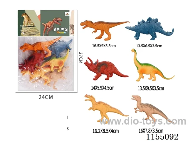 6’ Dinosaur 6pcs