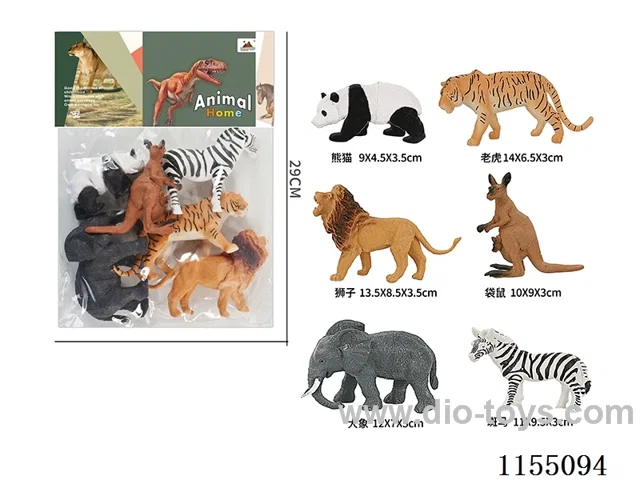 6 inch animal 6pcs