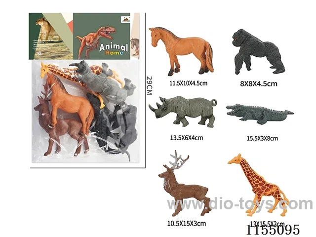 6 inch animal 6pcs