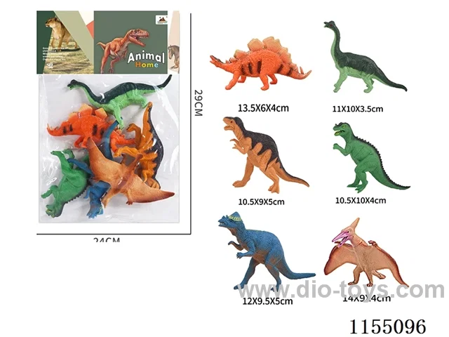 6 inch dinosaur 6pcs