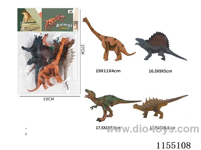 6’ Dinosaur 4pcs