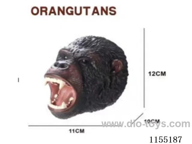 Orangutan simulation animal hand puppet 7 inch