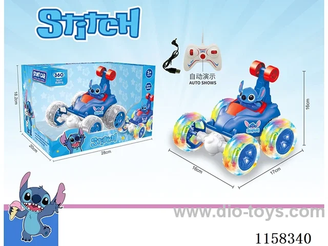 5ch Stitch with doll+auto demo stunt dump car