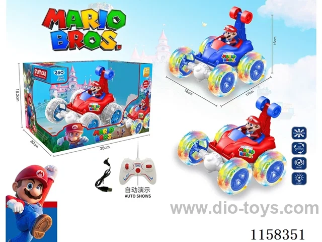 5ch Mario with doll + auto demo stunt dumping car
