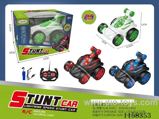 4ch rc stunt car with light included battery
