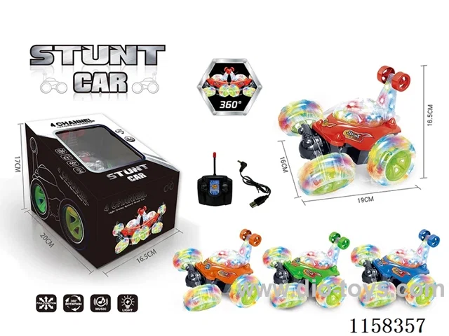 RC Stunt Car Includes 3.7V Lithium Ion Battery - USB Charging