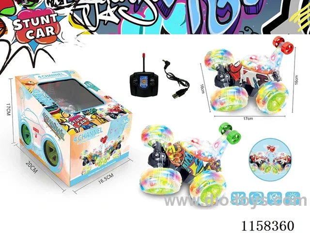 RC Stunt Car Includes 3.7V Lithium Ion Battery - USB Charging