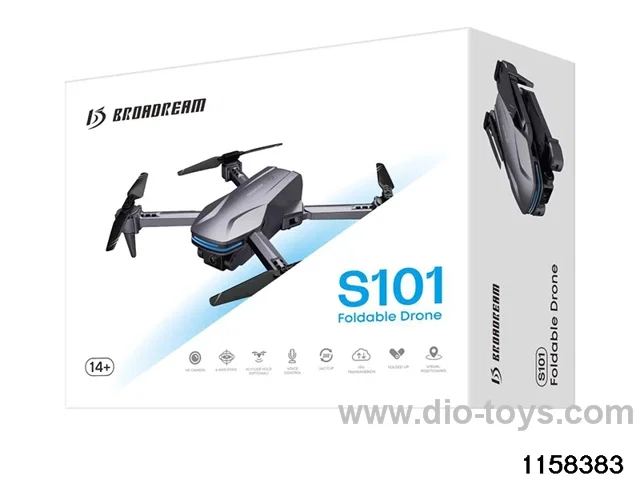 Optical flow fixed height folding aerial drone