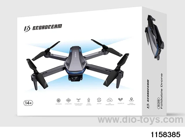 Optical flow fixed height folding aerial drone