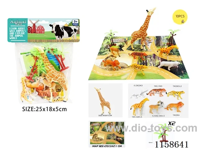 10PCS Wildlife Scene Map Set