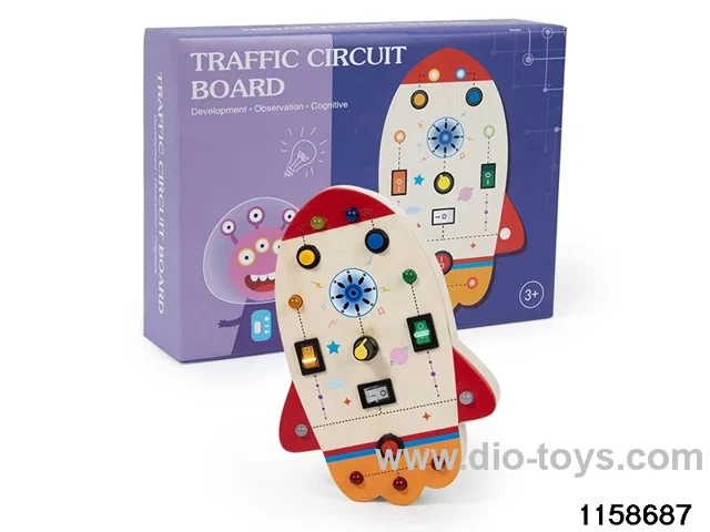Wooden LED Light Busy Board