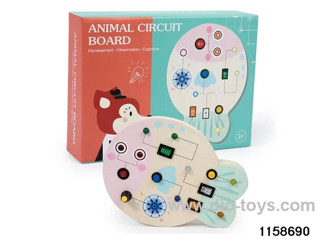 Wooden LED Light Busy Board