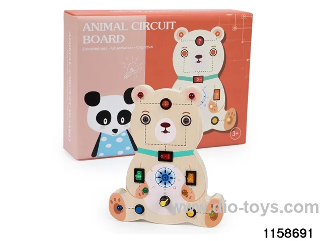 Wooden LED Light Busy Board