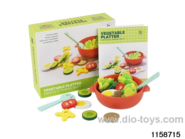 Wooden vegetable platter