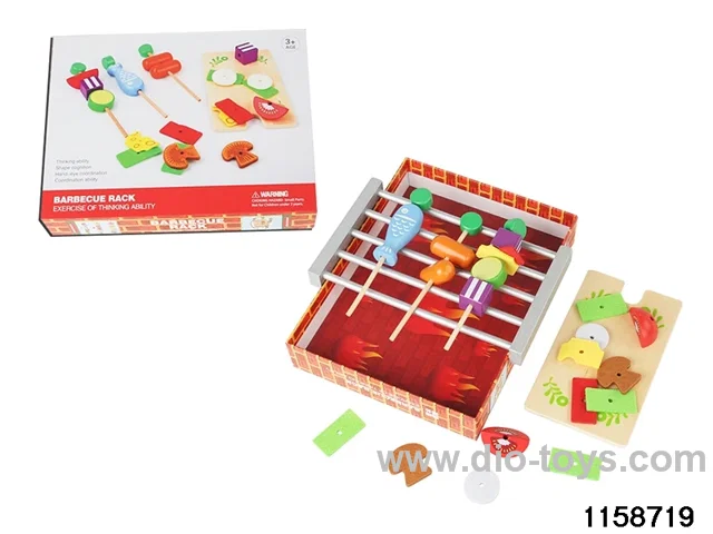Wooden Barbecue Set
