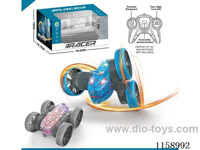2.4G rc stunt car with light not included battery