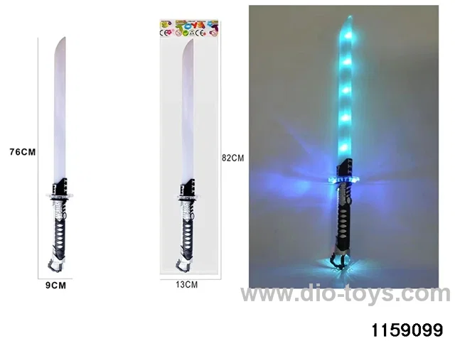 Colourful gradient light music spiral sword