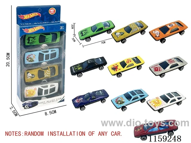 sliding alloy car（4PCS）