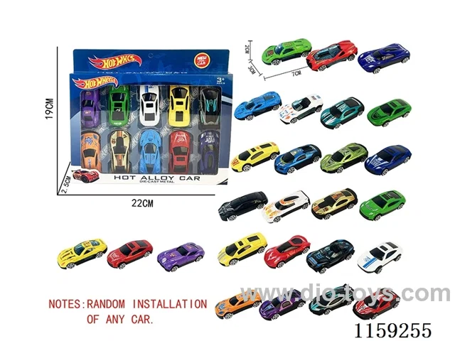 sliding alloy car（10PCS）