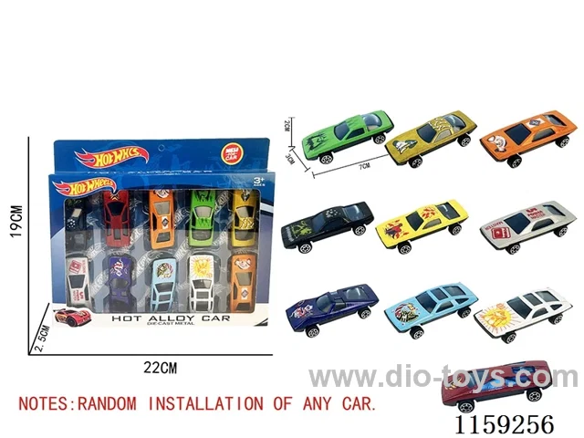 sliding alloy car（10PCS）