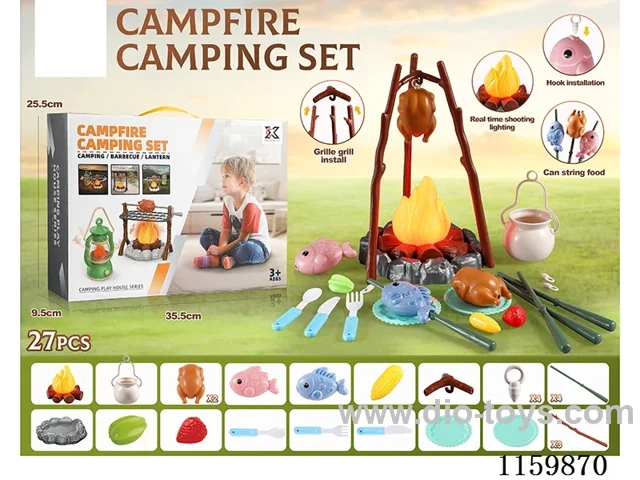 27PCS Outdoor Light & Sound Camping Set - Fire 3AA(not included battery)
