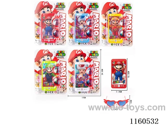 Mario mobile phone + glasses