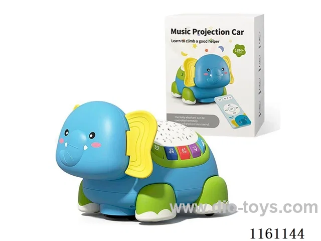 Learning to crawl elephant toy (remote control version)