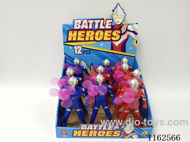 Hand-pressure light super Ultraman fan (12pcs in one display box)