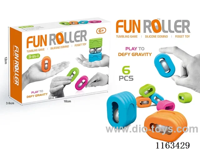 Decompression Rolling Ball Dominoes Toy 6PCS
