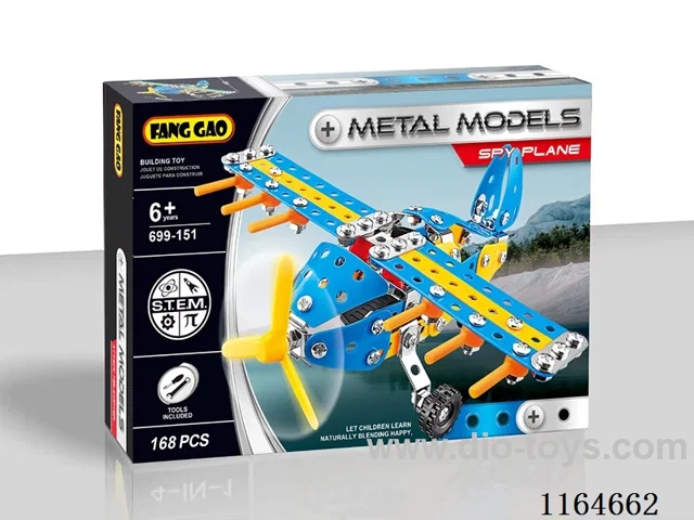 Assemble metal blue forest aircraft