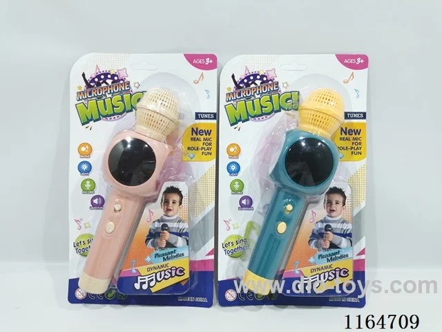 Multi-function microphone (changeable sound, power amplifier, music, 3D lighting)
