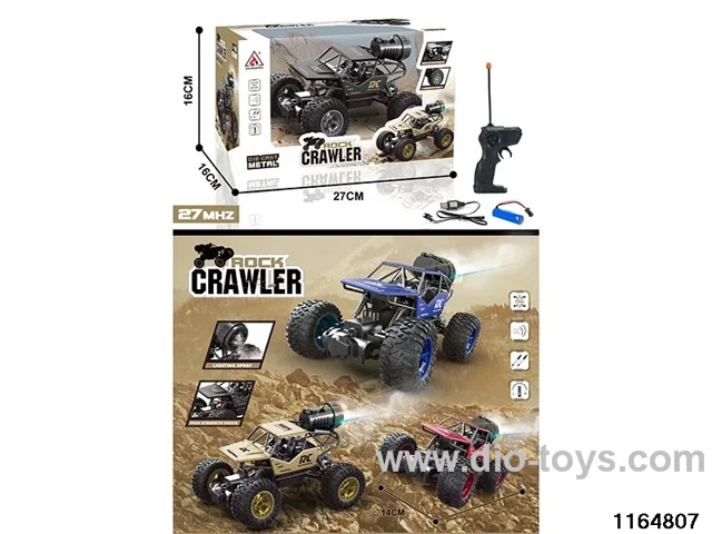 1:18 Alloy Lighted Climbing Car included battery