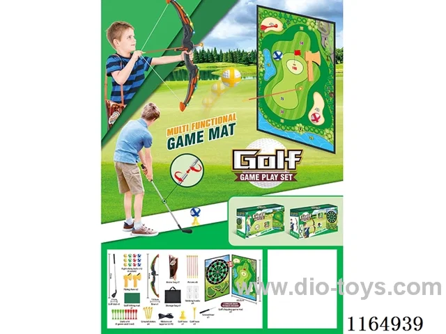 Golf toys with arrow and target