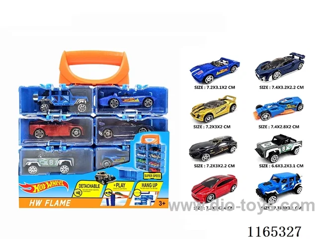 Alloy Car DIY Carrying Case 8pcs
