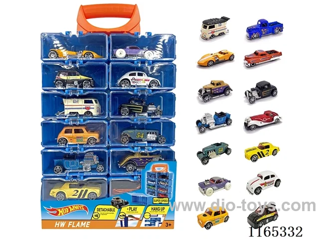 Alloy Car DIY Carrying Case 14pcs