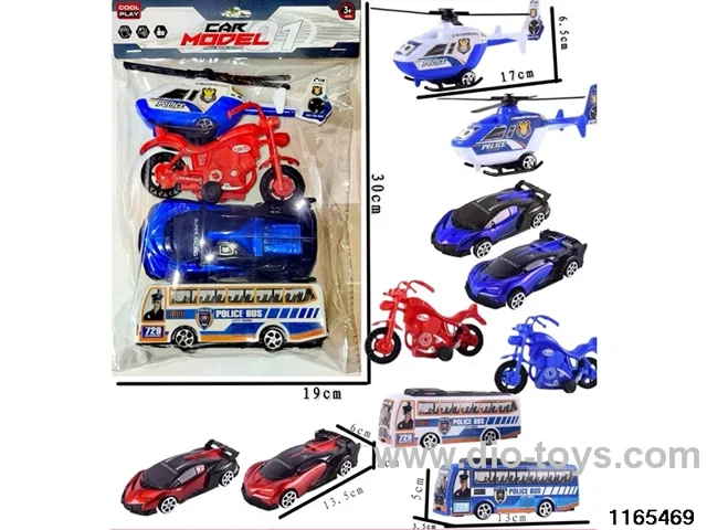 pull back City Police Series (4PCS)