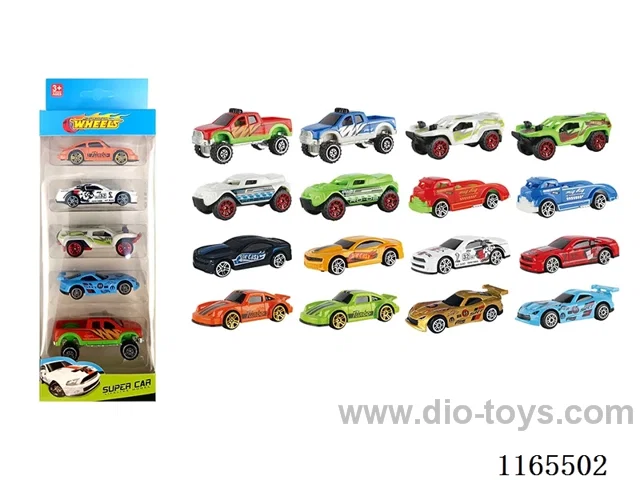 1:64 5PCS free wheel alloy car 8PCS