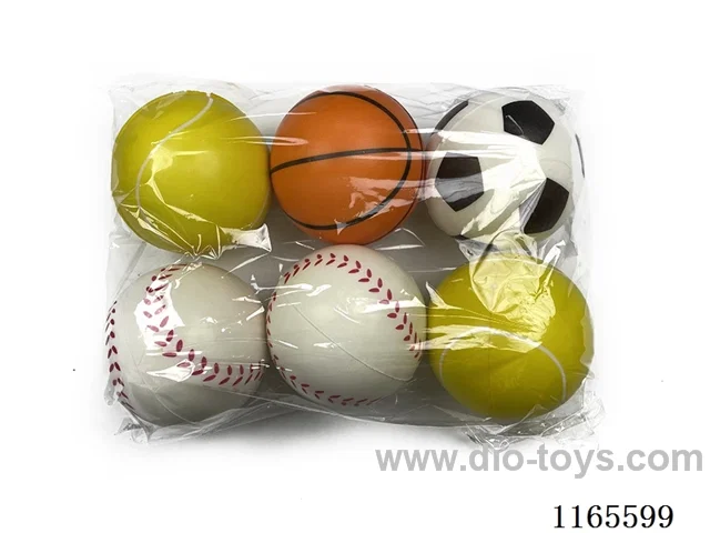 6PCS 10cm PU ball