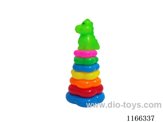 7 Flower Rainbow Rings (Dinosaur)