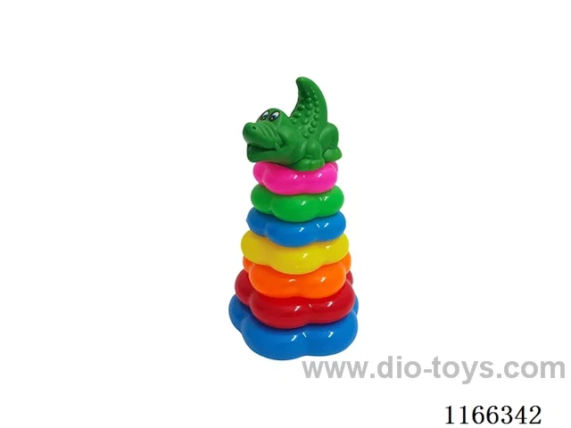 7 Flower Rainbow Rings (Crocodile)