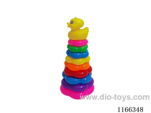 9 Flower Rainbow Rings (Doodle Duck)