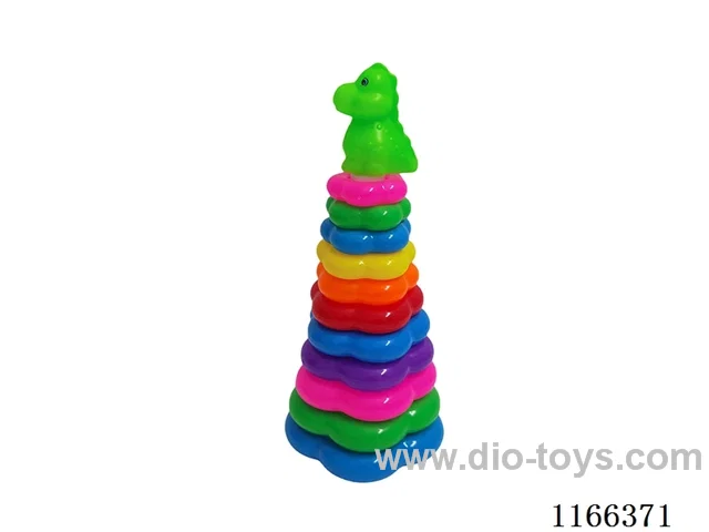 11 Flower Rainbow Rings (Dinosaur)
