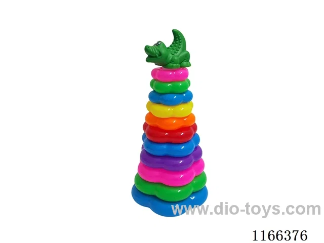 11 Flower Rainbow Rings (Crocodile)