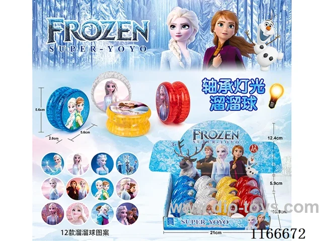 Frozen Bearing Lighted Yo-Yo 12PCS (pattern random mix)