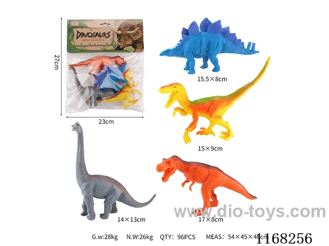 Hollow Colourful Dinosaurs 4pcs