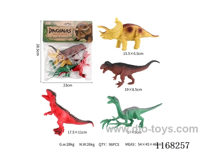 Hollow Colourful Dinosaurs 4pcs