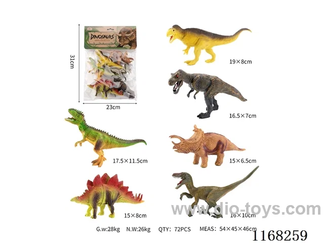 Hollow Retro Dinosaurs 6pcs
