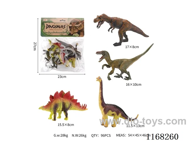 Hollow Retro Dinosaurs 4pcs