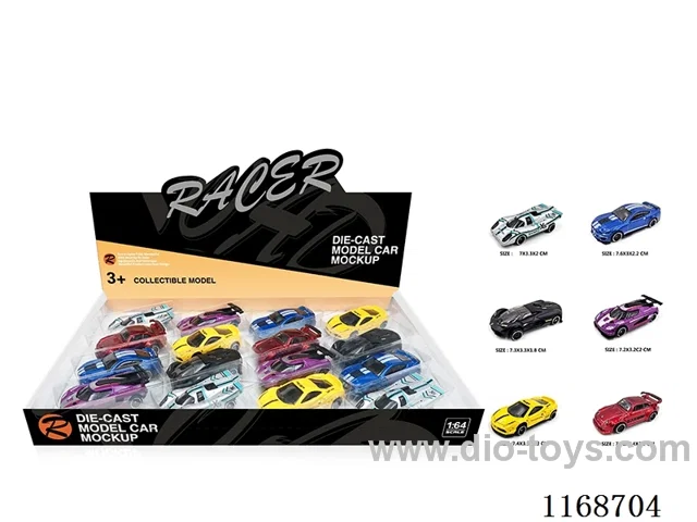 1:64 free wheel Alloy Car 16PCS